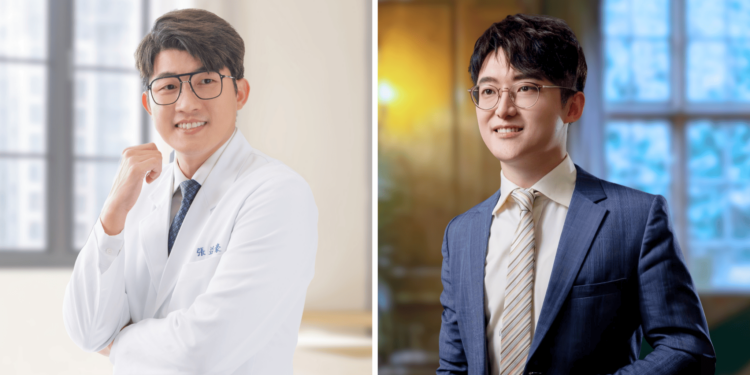 白袍人生創辦人張益豪醫師與英國全球領袖媒體《The Icons》艾肯氏國際名人誌執行長許復。(圖:The Icons)